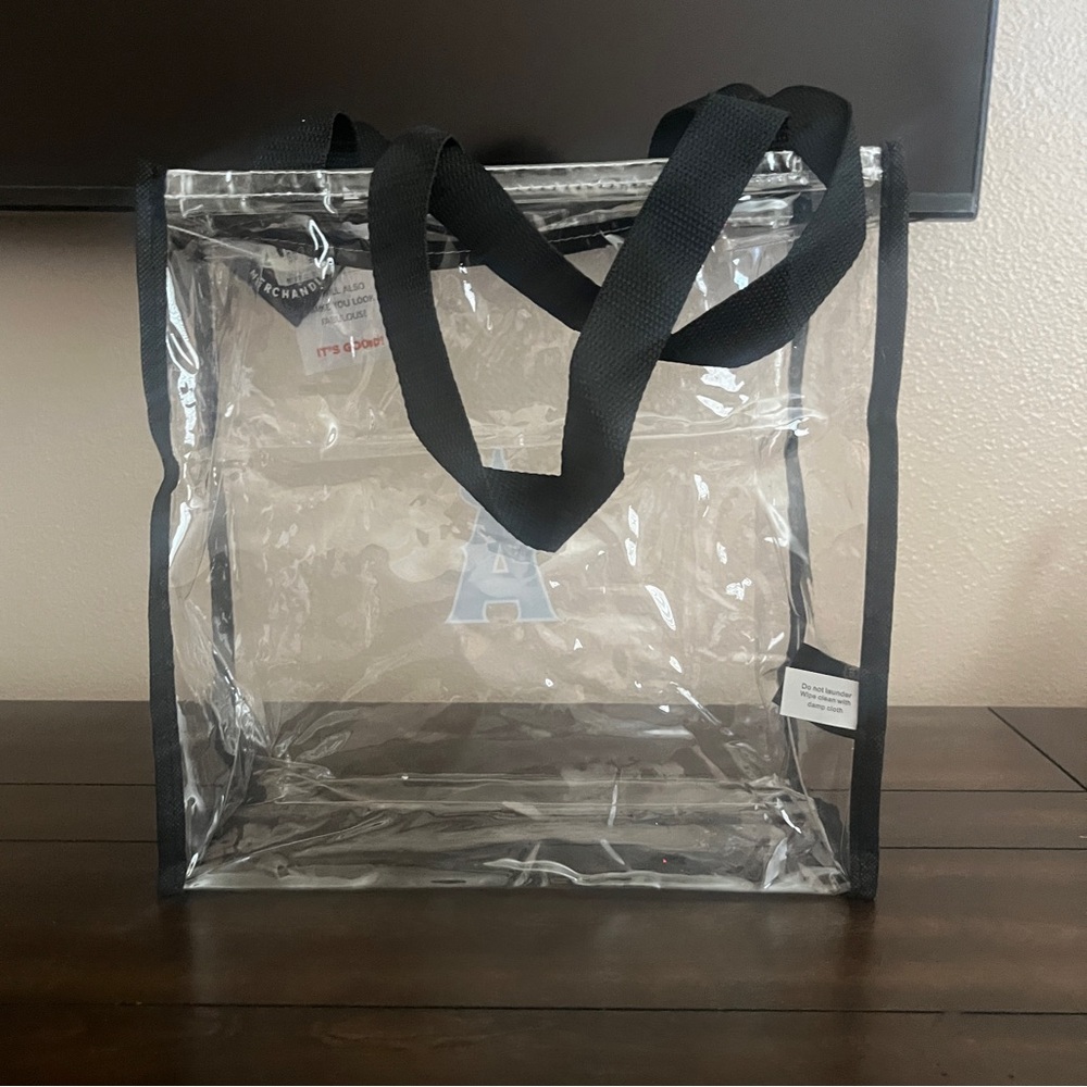Angels Baseball Stadium Approved Clear Tote Bag - NWT - Gift Ready - Picture 3 of 7